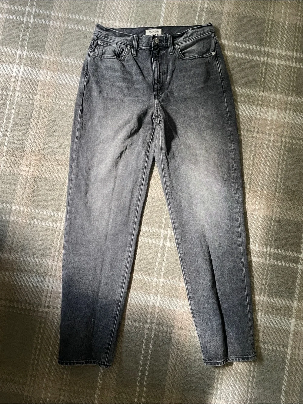Madewell the slouchy boy jean faded black wash 6/28T